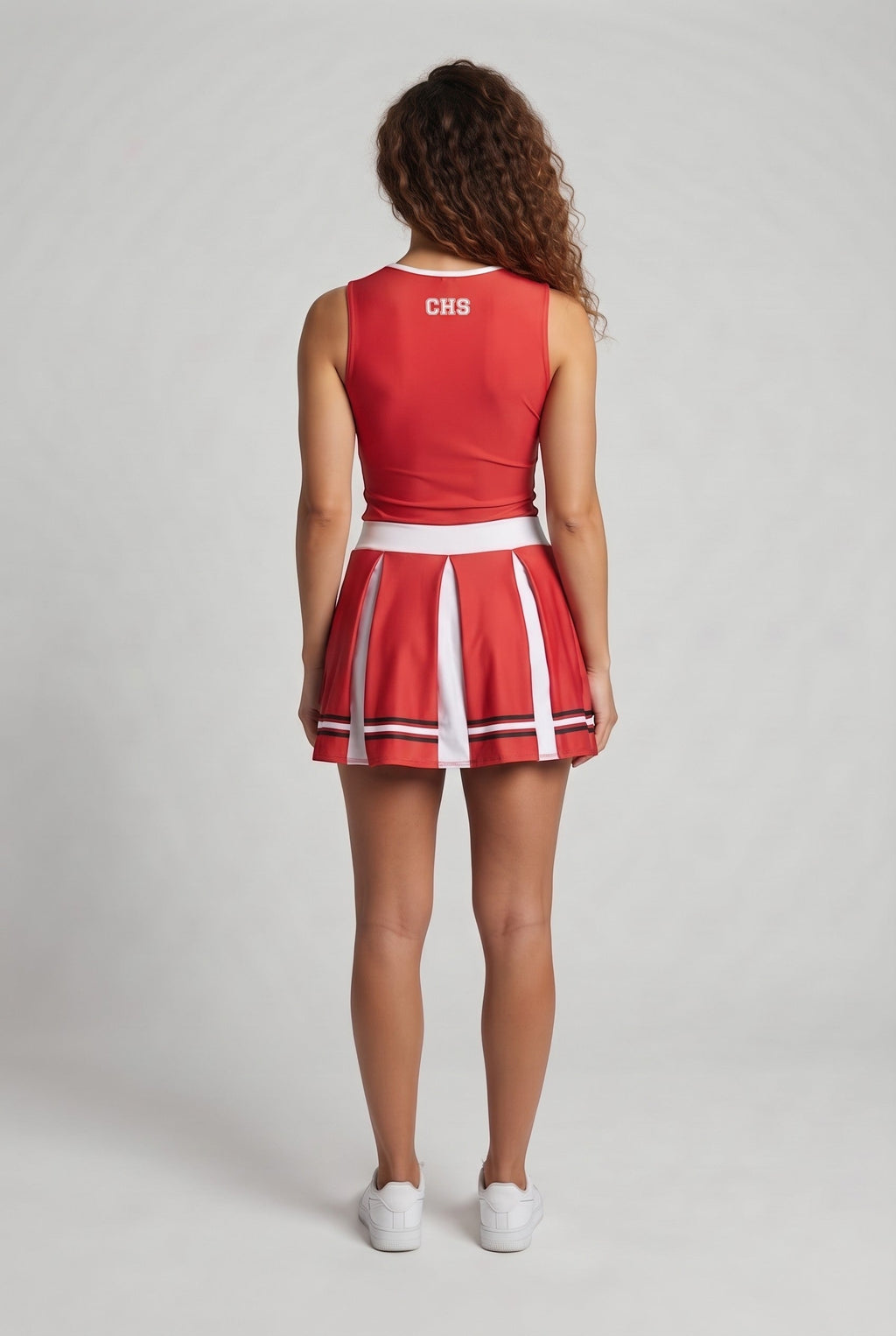 Women's Cheerleader Costume with Sporty Accents