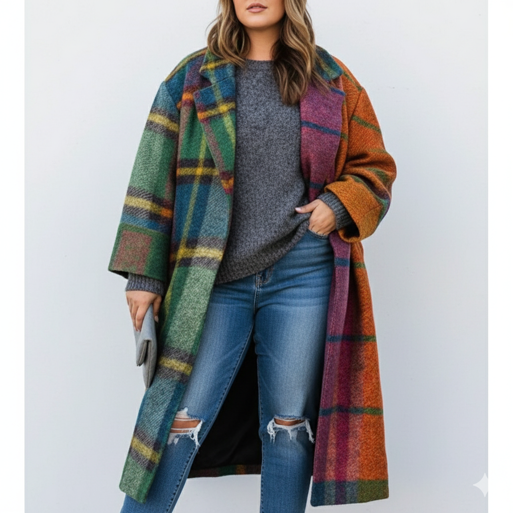 Women's Long Wool Coat | Plus Size