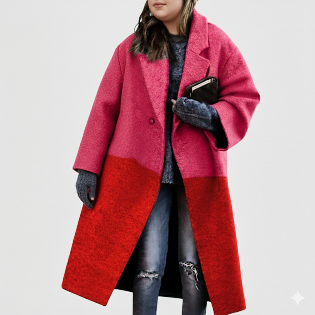 Women's Long Wool Coat | Plus Size