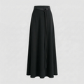 A-Line Skirt with Decorative Ring Belt