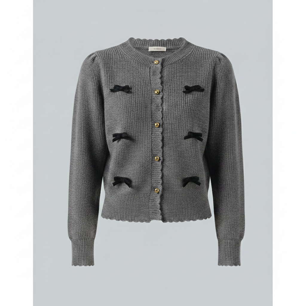 Women's Cardigan with Decorative Buttons