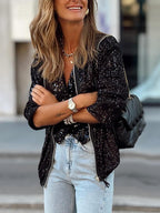 Sequin Bomber Jacket