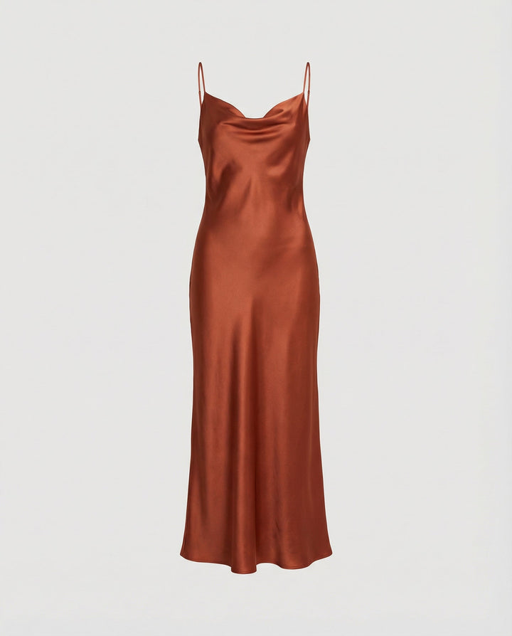 Elegant Satin Dress Women
