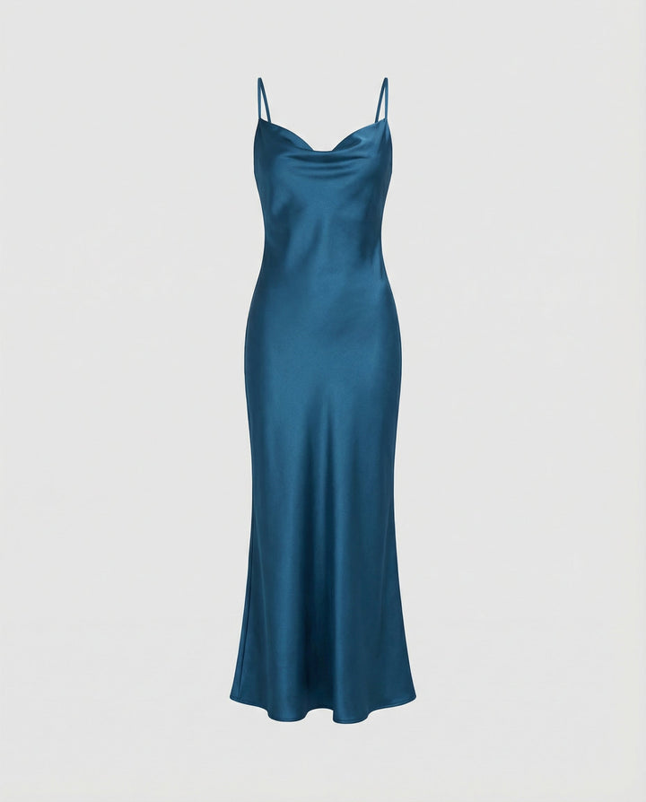 Elegant Satin Dress Women
