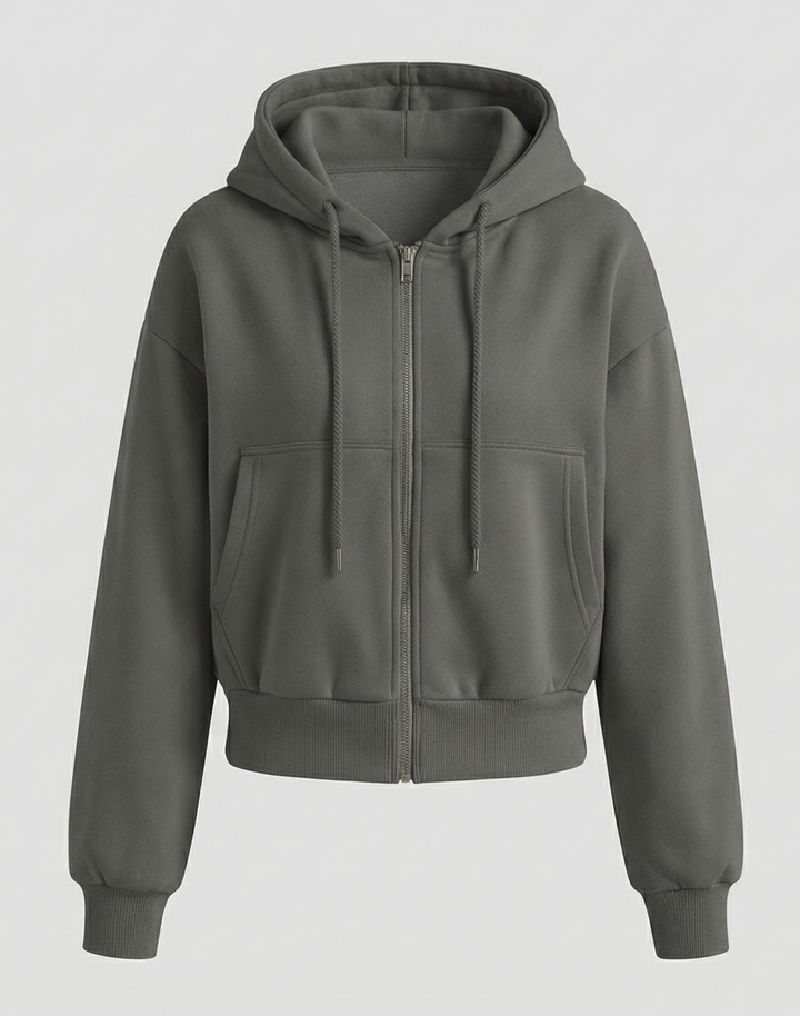 Oversize Sweatshirt Zipper
