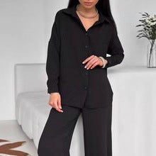 Women's Relaxed Top and Wide Leg Trousers