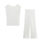 Women's Pleated Cropped Pants