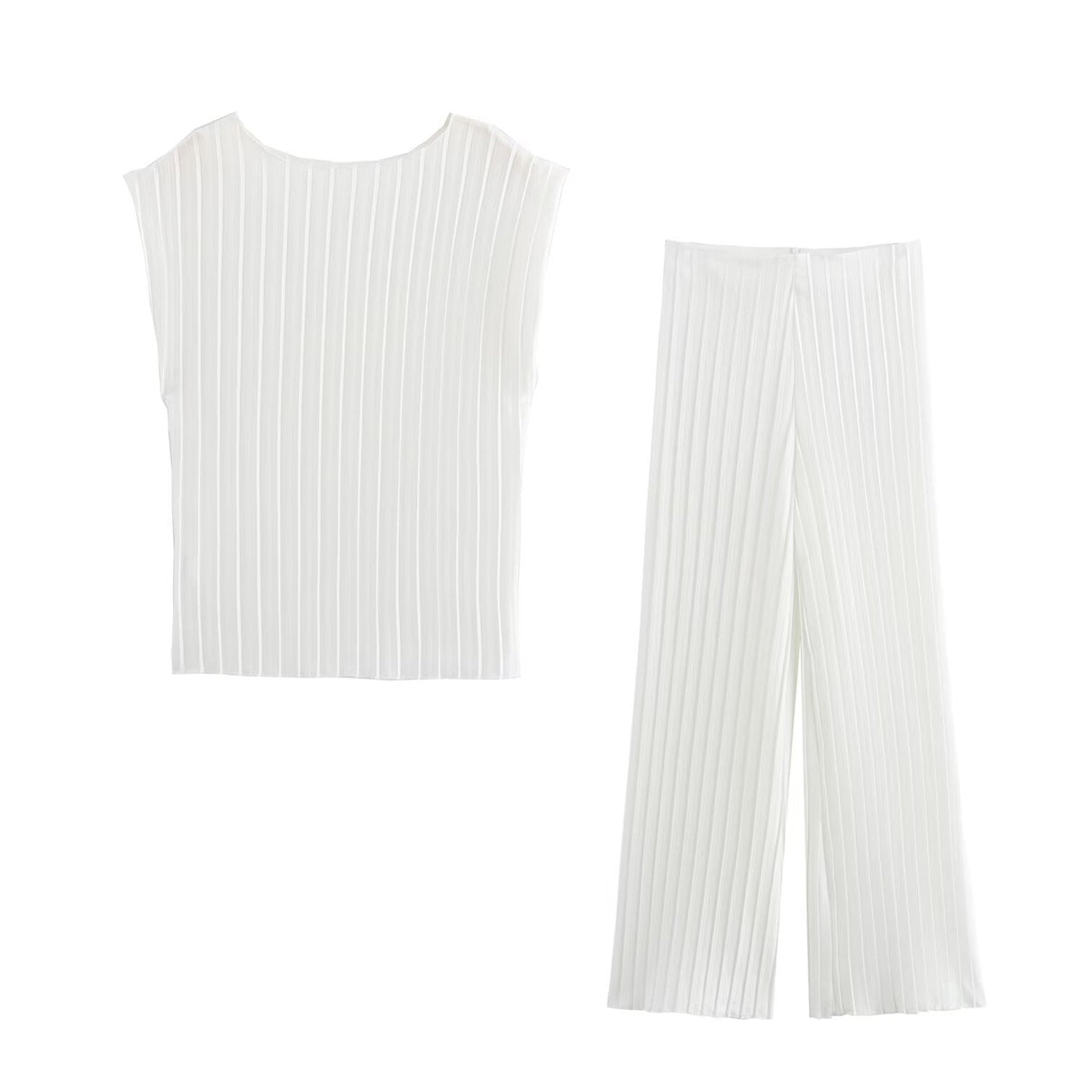 Women's Pleated Cropped Pants