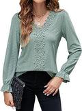 Women's Elegant Floral Blouse with V-Neck