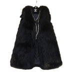 Women's Elegant Faux Fur Vest with Fashionable Cut