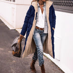 Women's Long Padded Winter Jacket with Fleece Lining
