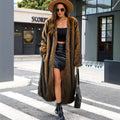 Women's Luxurious Faux Fur Coat with Generous Cut