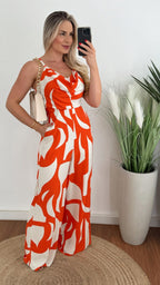 Women's Jumpsuit with Elegant Cowl Neck and Wide Leg