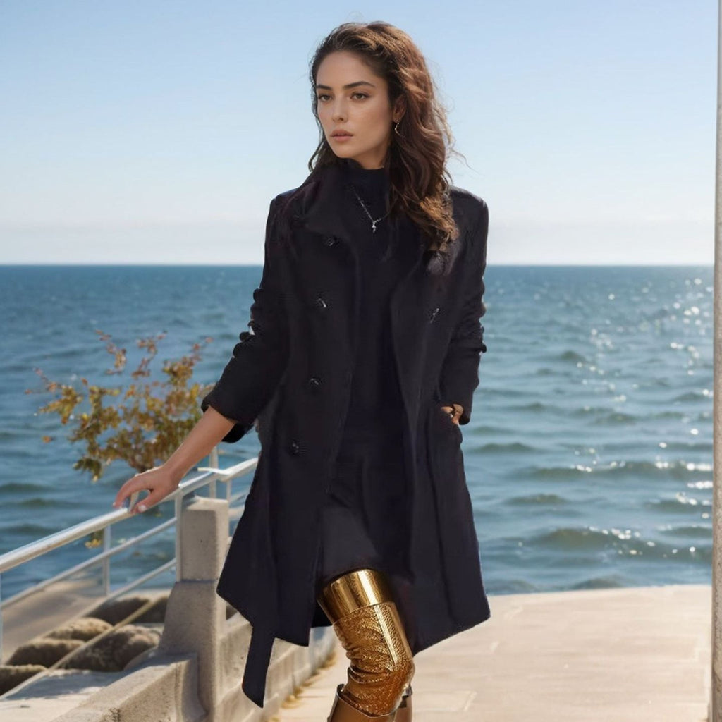Women's Double-Breasted Kimono Coat