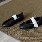 Women's Ballet Flats with Elegant Strap and Fashionable Quilted Design