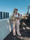 Women's Linen Lounge Set