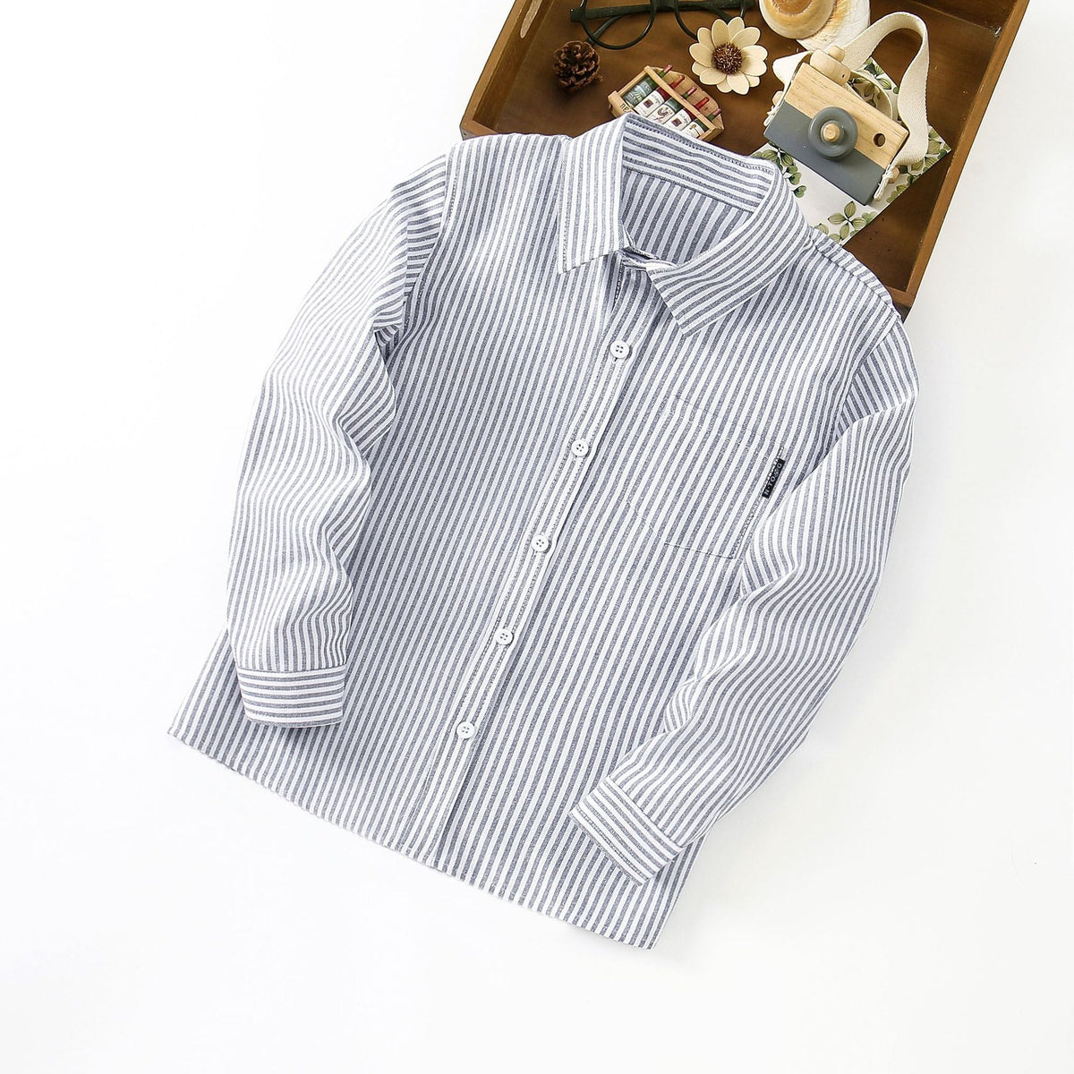 Women's Elegant Striped Long-Sleeve Shirt