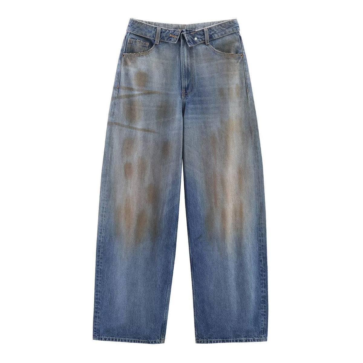 Women's High-Quality Destroyed Baggy Jeans
