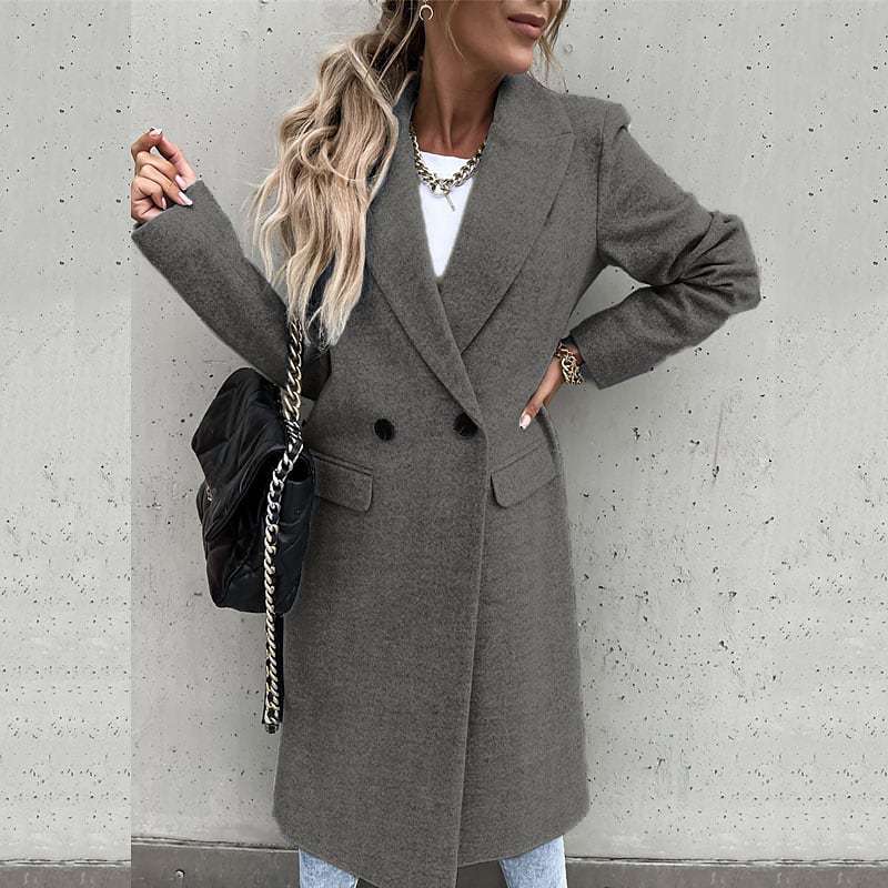 Women's Elegant Oversized Wool Coat