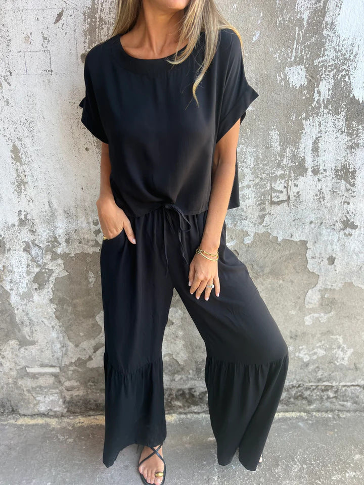 Women's Casual Wide-Leg Jumpsuit