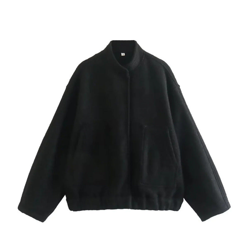 Women's Oversized Soft Wool-Blend Jacket