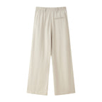 Women's Elegant Wide-Leg Pleated High-Waisted Trousers