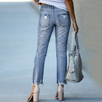 Women's Destroyed Mom Jeans