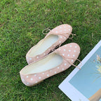 Women's Ballet Flats with Bow Detail