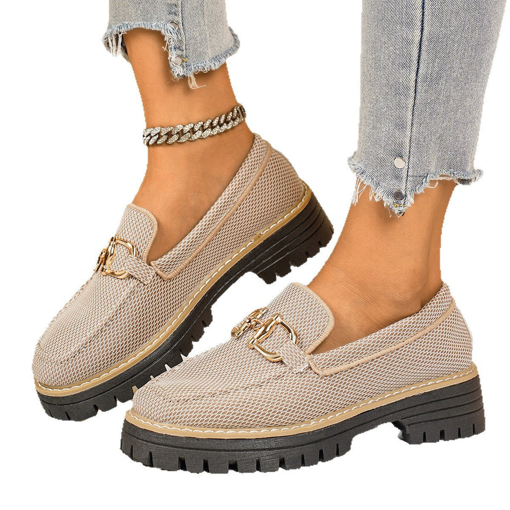 Women's Breathable Slip-On Sneakers with Decorative Detail