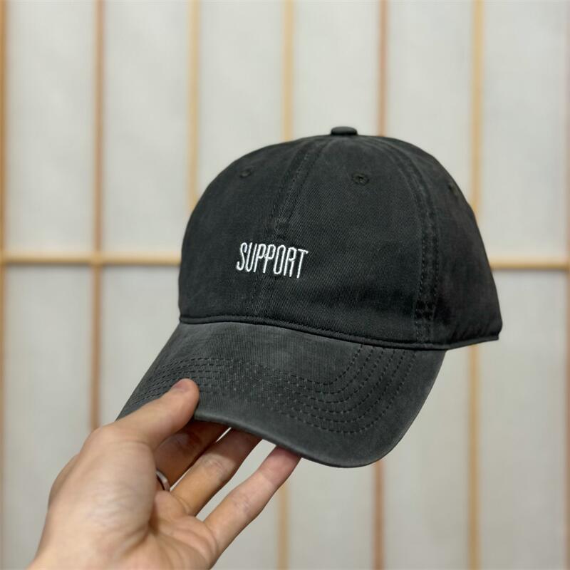 Men's Supportive Embroidered Cotton Baseball Cap