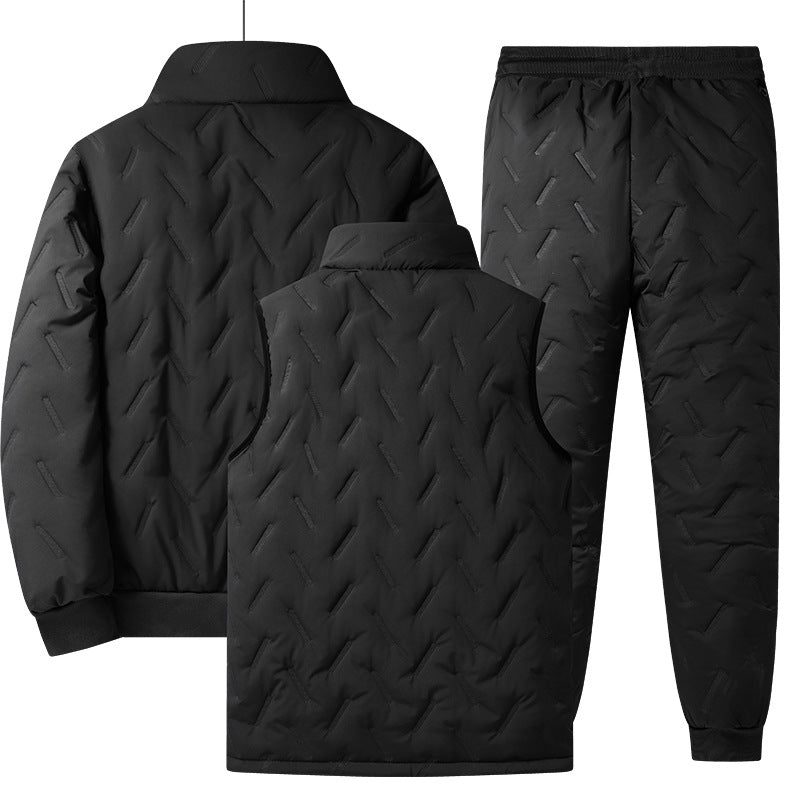 Men's Three-Piece Quilted Winter Set