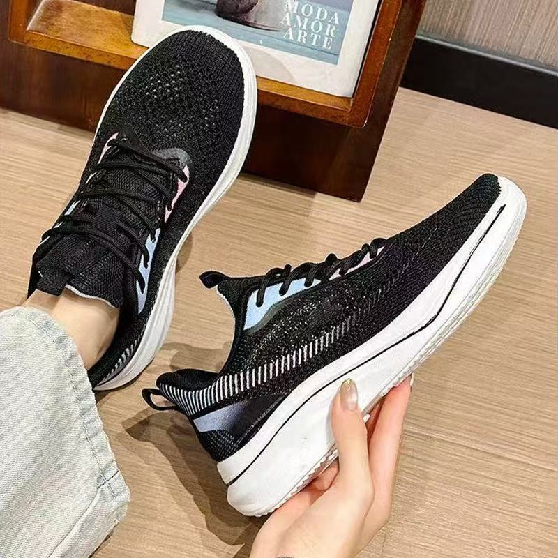 Women's Breathable Casual Sneakers with Shock-Absorbing Upper