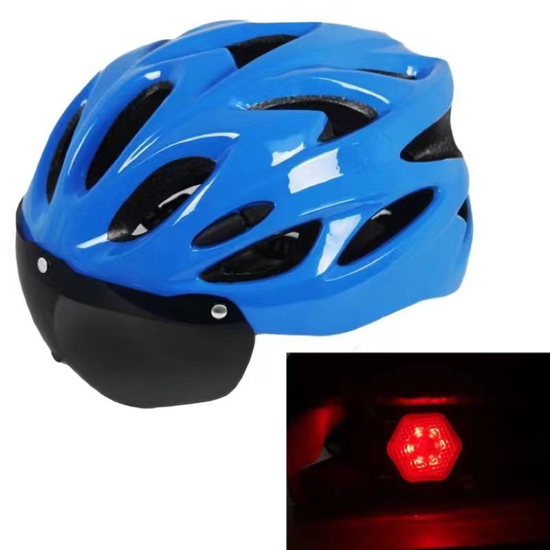 Bicycle Helmet with Integrated Sun Visor and Optimal Ventilation