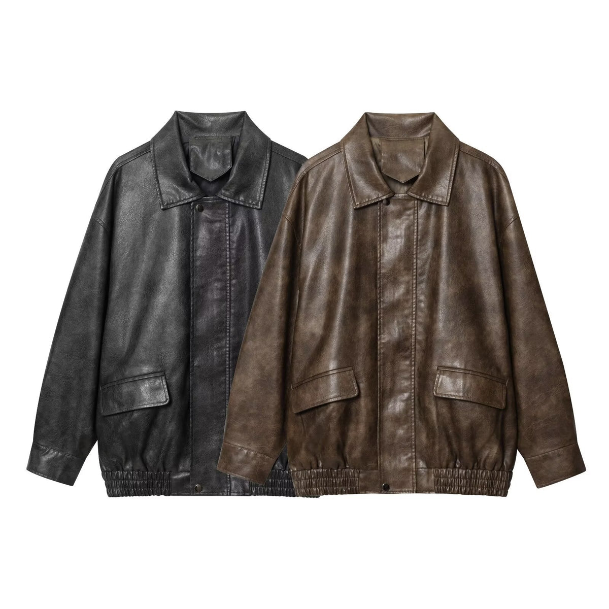 Women's Elegant Faux Leather Jacket