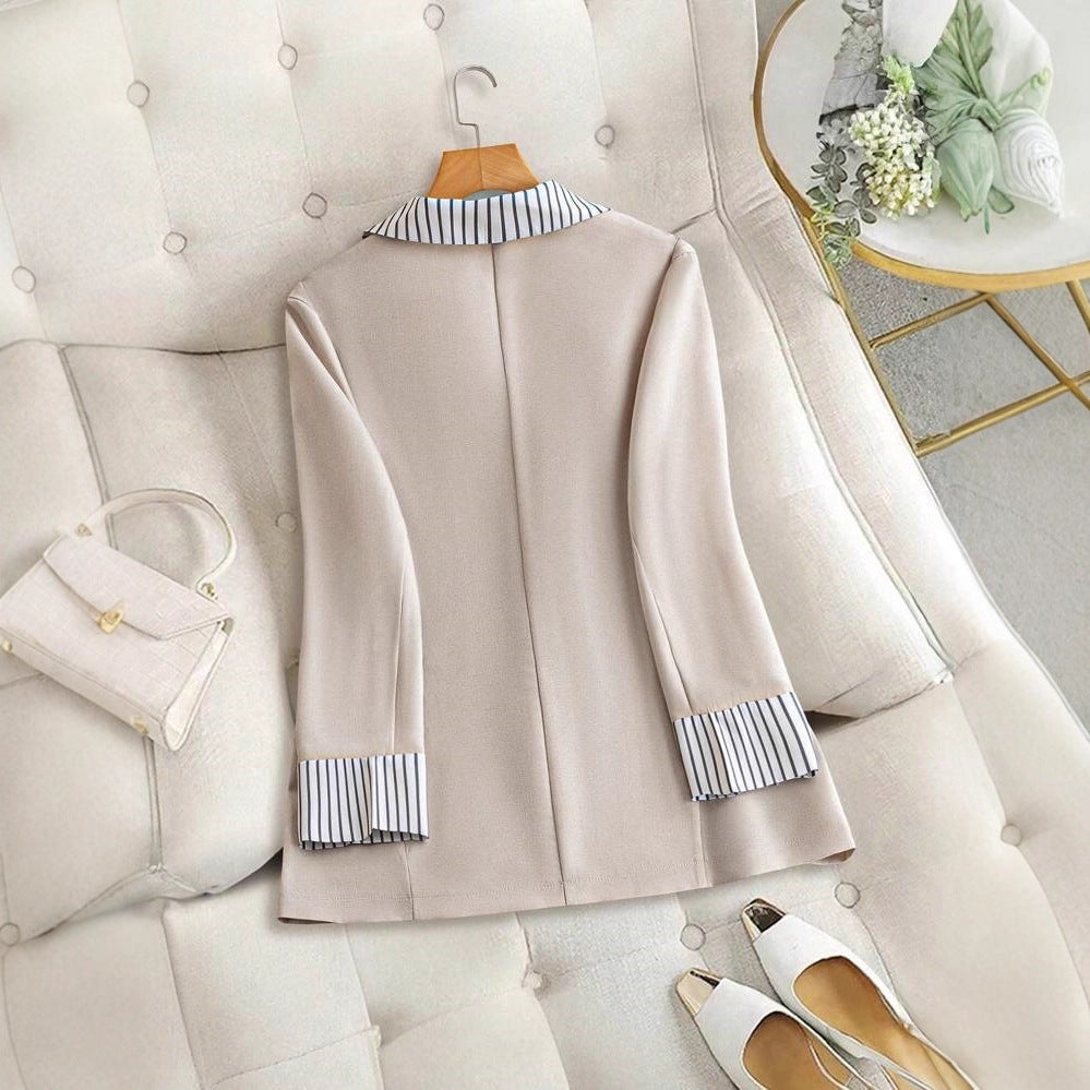 Women's Elegant Linen Blazer Jacket