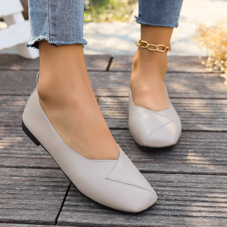 Women's Ballet Flats with Elegant Cross-Design and Comfortable Insole