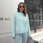 Women's Casual Floral Sweater