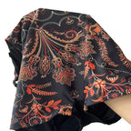 Women's Swimsuit with Floral Pattern and Modern Back Cutout