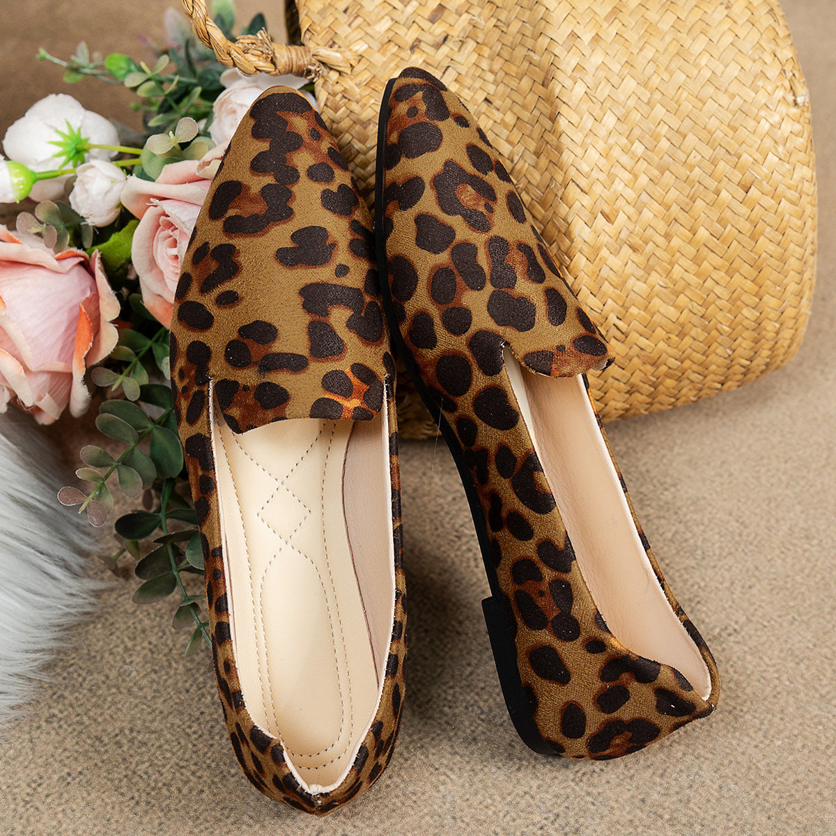Women's Leopard Print Ballet Flats