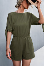 Women's Jumpsuit with Airy Fit and Fashionable Sleeve Bands