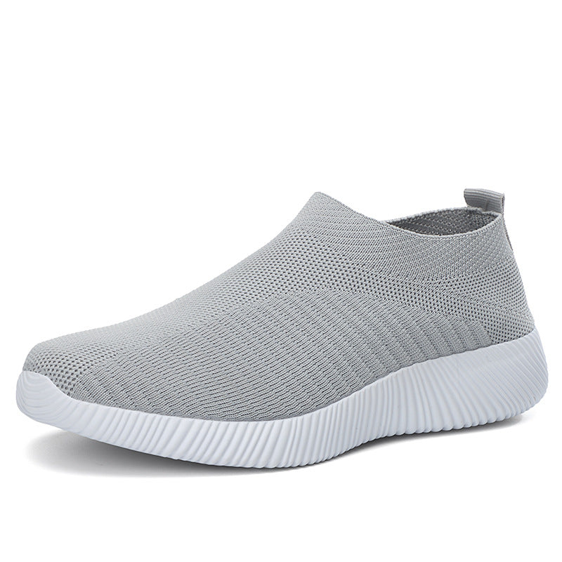 Women's Breathable Slip-On Sneakers with Elastic Upper