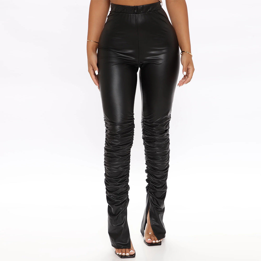 Women's High-Waisted Biker Pants