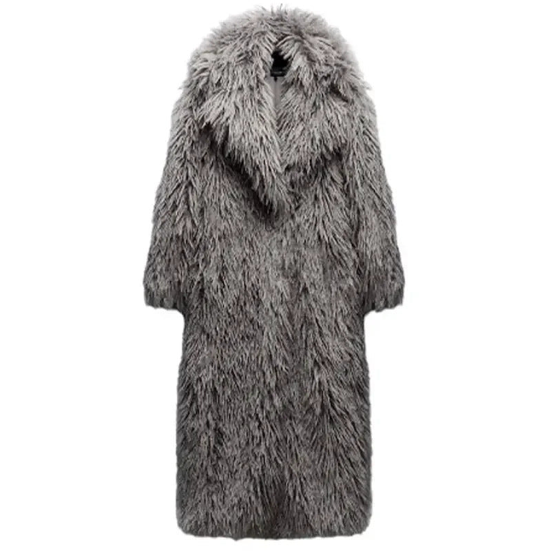 Women's Fluffy Oversized Faux Fur Coat