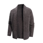 Women's Elegant Cardigan with Chic Lapel and Pockets