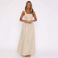Women's Maxi Skirt with Elastic Waist and Flowy Cut