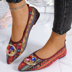 Women's Crystal Embellished Ballet Flats