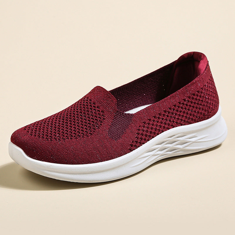 Women's Breathable Casual Slip-Ons with Non-Slip Sole