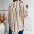 Women's Plaid Shirt with Patch Pockets