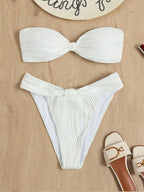 Women's Bandeau Bikini with Decorative Wrap Detail