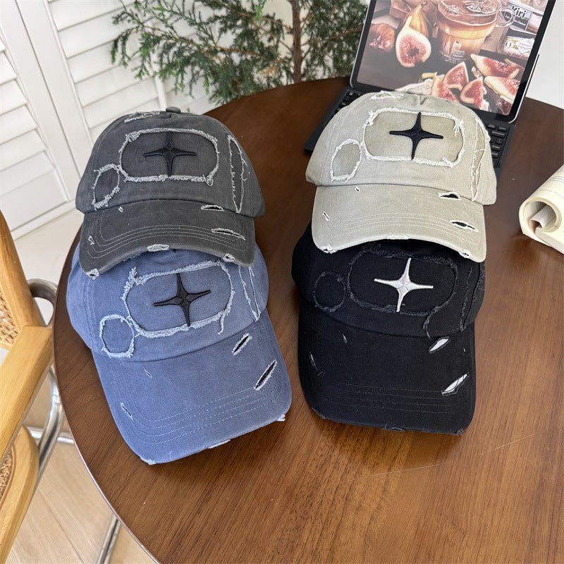 Men's Distressed Casual Baseball Cap